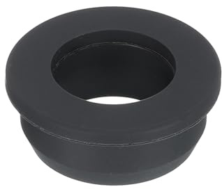 sourcing map T Type Rubber Grommet Mount Dia 33.3mm ID 22mm Seal Protection Flexible Hole Plugs for Cable Pipe Black
