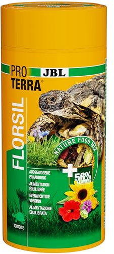 JBL Proterra FLORSIL 1 liter huvudfoder för sköldpaddor med blommor