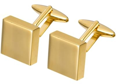 Skcess Manschettenknöpfe Herren Personalisiert Gold, Manschettenknöpfe Herren Poliert Kupfer Manschettenknöpfe Hochzeit