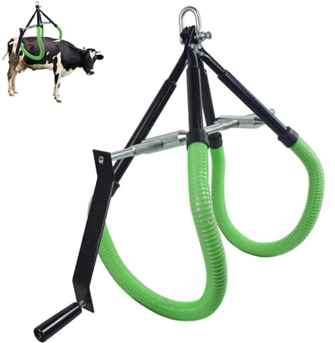 WENNEWU Outil De Levage De Hanche De Vache, Dispositif D'Assistance Au BéTail en Acier Inoxydable, pour La Dystocie des Aides Aux Bovins De Ferme LaitièRe,Vert