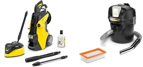 Kärcher Hochdruckreiniger K 7 Premium Power Home & 18 V Akku-Asche-Trockensauger AD 2 Akku