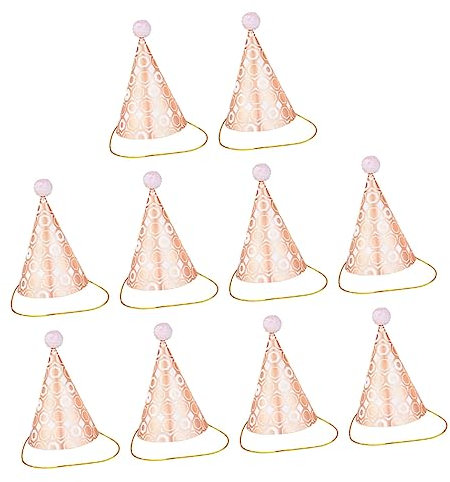TOYANDONA 10 Stück Pailletten-geburtstagshüte für Erwachsene und Jungen und Mädchen Glitzernder für Geburtstagsparty-dekorationen