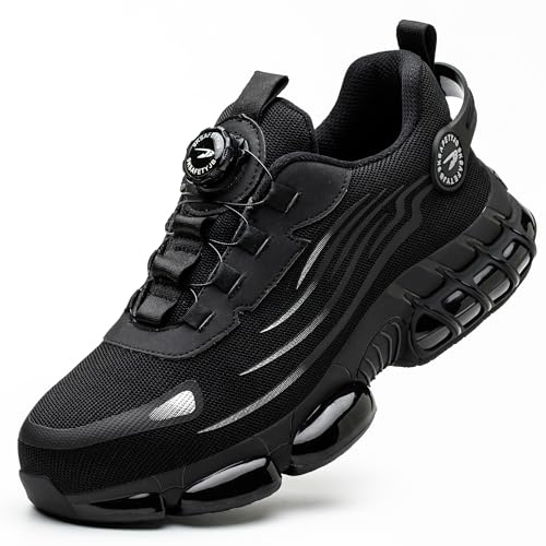 TBNOI Chaussures de Sécurité Hommes Femme Legere Basket de Securite | Chaussures de Travail Confortable, Respirante, Sport, Antidérapante, Embout Acier Protection