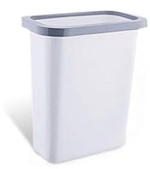 ASerZenith Poubelles suspendues sous l'évier de Cuisine, poubelles en Plastique sur la Porte de l'armoire avec Anneau supérieur pour Fixer Le Sac Poubelle à l'extérieur et à la mais(One Color-White)
