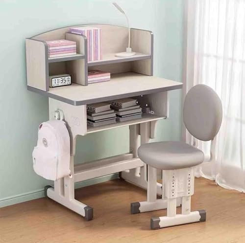 WJFTODAY Zeichentisch, höhenverstellbarer Schreibtisch mit Stuhl, Zeichentisch – Multifunsschreibtisch mit Aufbewahrungsschublade und verstellbarem Stuhl – perfekt für das Home-Office oder die Schule