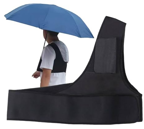 Umbrella Holder Strap - Balcony Clip | Umbrella Clamp | Wheelchair Umbrella & Walker | Portable Support Harness, Shoulder Support, Adjustable Design for Protection Co, multicoloured, 40 cm