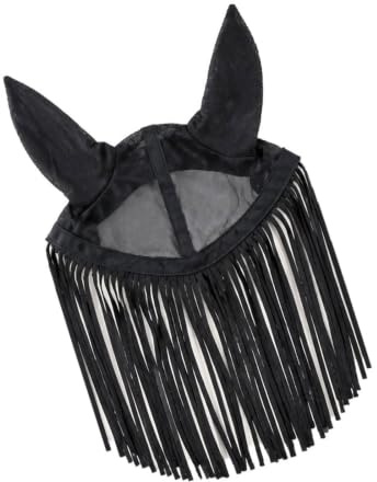 ZEPFJHE Couvre-Visage à Franges Anti-Mouche pour Cheval, pour entraînement en Plein air et Utilisation dans Les pâturages, avec Soins Simples, Masque Anti-Mouche pour écurie
