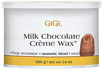 GiGi Milk Chocolate Crème Hair Removal Wax - Soft Wax for Coarse Hair, with Cocoa Seed Extract, Waxing Formula for Face, Body & Sensitive Skin, 14 oz