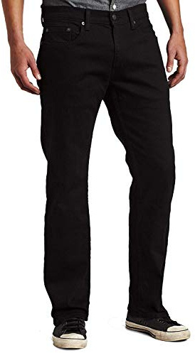 Levi's Men's 559 Relaxed Straight Fit Jean - 36W x 30L - Black - Stretch