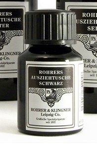 Rohrer und Klingner Ausziehtuschetusche Schwarz 50 ml