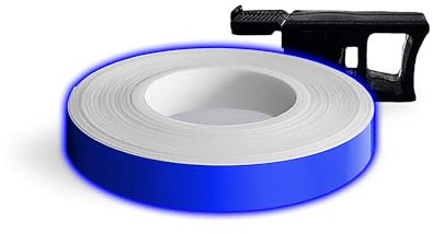 4R Quattroerre.it Bandes Wheel Stripes Réfractifs pour les Jantes des Motos, Bleu, 7 mm x 6 mt