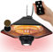 Blumfeldt Outdoor Infrared Patio Heater, Hanging Electric Heater with LED & Remote, IP34 Waterproof Heat Panel with 3 Temperature Settings for Garden & Gazebo