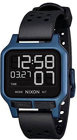 NIXON Heat A1320 - Orologio Sportivo Digitale Ultra Sottile da Uomo (38mm Quadrante, 20mm Cinturino in PU/Goma/Silicone)