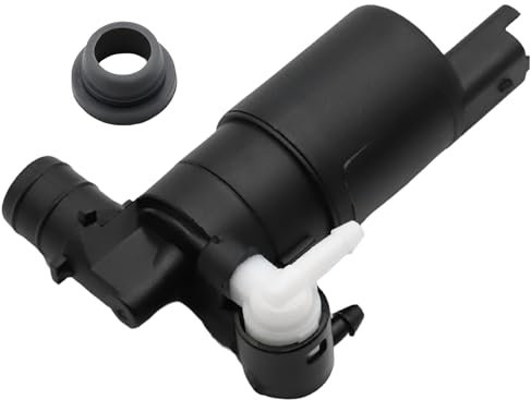 AUTOZOCO Bomba de agua de lavado parabrisas blanco - lavado de parabrisas - bomba limpia lunas - OEM 1J6 955 651 - recambio alta compatibilidad - sistema de lavado de luna