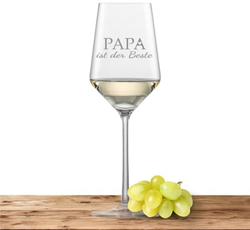 Zwiesel Glas Riesling Weißweinglas PURE Papa ist der Beste