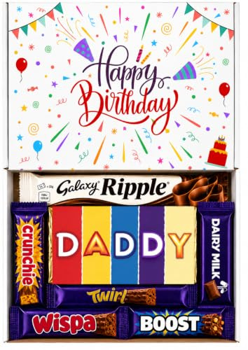 DADDY Chocolate Hamper Sweet Box, Chocolate Hamper, Gift For Him, Happy Birthday Gift for Daddy, Letter Box Friendly