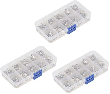 Cyrank Kein Nähen Blusenknöpfe, 150 Stück Damen Hemd Brosche Knöpfe Abdeckknopf Kleine Sicherheitsnadeln für Kleidung Kleiderzubehör(#1)