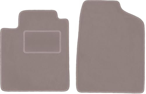 Wielganizator Automatte – Passend für Nissan Micra K12 Schrägheck 2002-2010 – Velours – Autozubehör - Auto Fußmatten – Fußmatte Auto – 2-teilig - beige