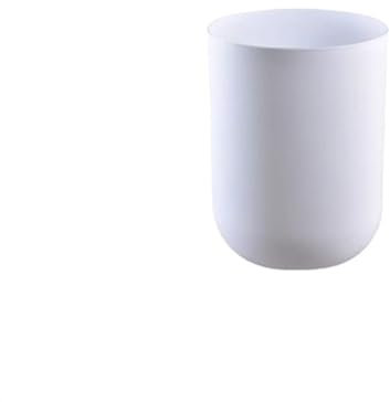 Cubo Basura Papelera Sanitaria for Sala de Estar, Papelera Blanca de Lujo, Sencilla, for el hogar, Dormitorio, Color Negro, for Oficina Papeleras(Blanco,L)