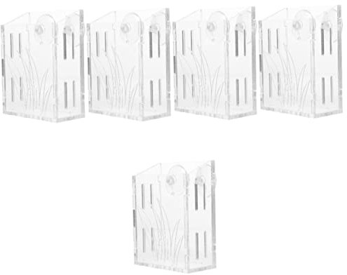 BESPORTBLE Lot De 5 Pots De Fleurs en Acrylique pour Aquarium Robustes Et Faciles À Utiliser