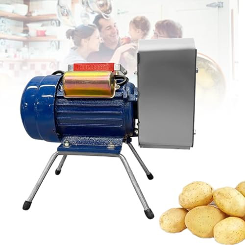 ZyKnaurral Albero di macinazione in Acciaio Inossidabile per schiacciapatate Elettrico da 20-30 kg/Ora, schiacciapatate Elettrico Commerciale da 750 W, schiacciapatate Elettrico per Mensa