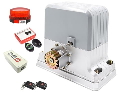 Motore for cancello scorrevole automatico con motore da 1800 kg,Sicurezza Affidabile(Kit e)