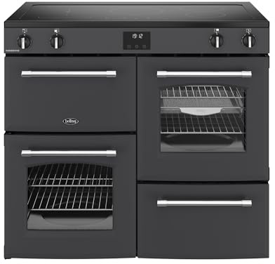 Belling Farmhouse 100Ei 100cm Electric Range Cooker with Induction Hob - Anthracite - A/A Rated
