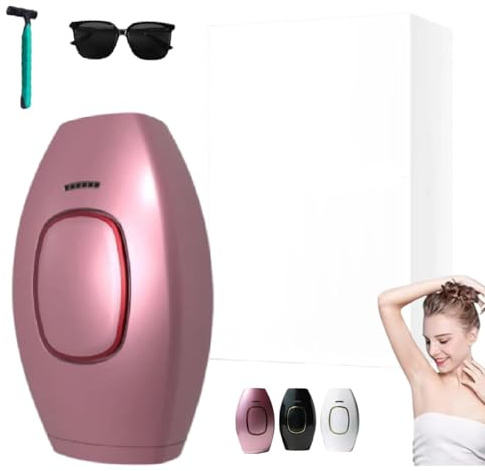 Feleva LumiPro Épilateur à lumière pulsée - Pour femmes et hommes, visage et corps, doux pour la maison (rose)