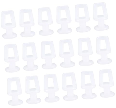 CHICAMPERA 100 Piezas Unidades Poleas Deslizantes de Plástico para Cortinas Ruedas Blancas para Riel de Ventana Puerta y Ducha Compatibles con Barras Estándar Fácil Instalación y Uso