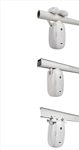 Gdfnmogo Motore elettrico per aprire tende 3 in 1 con telecomando, compatibile con aste romane, binari a forma di U e binari a forma di I, batteria ricaricabile da 4000 mAh fino a (1 pezzo)