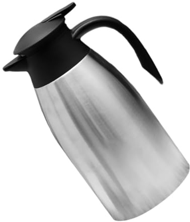 Ipetboom Jarra Térmica Grande de Acero Inoxidable 304, Botella de Agua Aislada de 2l Doble Capa y Vacío, Hervidor Portátil para Café y Bebidas Calientes, Uso Doméstico y Oficina,