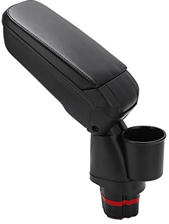 ZASCHMOY Unidad de Almacenamiento del Reposabrazos Central de Repuesto, Compatible con Smart Fortwo Forfour 453, con Portavasos Incorporados, un Diseño Negro Premium y