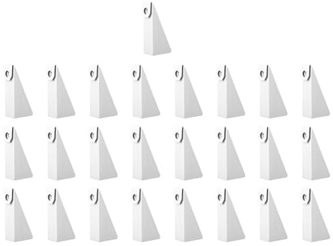 YGBWAOV Cunei per Grondaie In Alluminio Bianco per Inclinazione del Tetto, 25 Pezzi per Grondaie K-Style da 5 Pollici, La su Angoli per 3/12