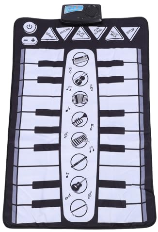 LjwZekyrnt Kinder Multifunktionale Früherziehung Klaviermatte Mehrere Musikinstrumente Krabbeln Klavierdecke Spielzeug für Kinder
