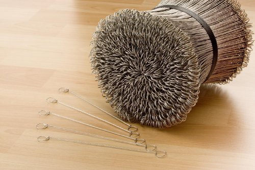 NOOR Bindedrähte verzinkt, 100 Stück I Länge ca. 18cm, Durchmesser ca. 1mm I Langlebiger Rödeldraht für die Installation von Sichtschutzmatten
