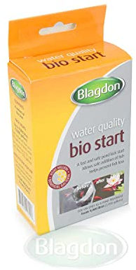 Blagdon Pond Water Quality Bio Start, Boosts Good Bacteria to Consume Fish Waste, Fast Acting, 4 x 9g Sachets, Treats 9,000 Litres