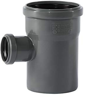 Ostendorf HTsafe - Raccordo di scarico DN 110/50 mm, tubo HT 87 gradi