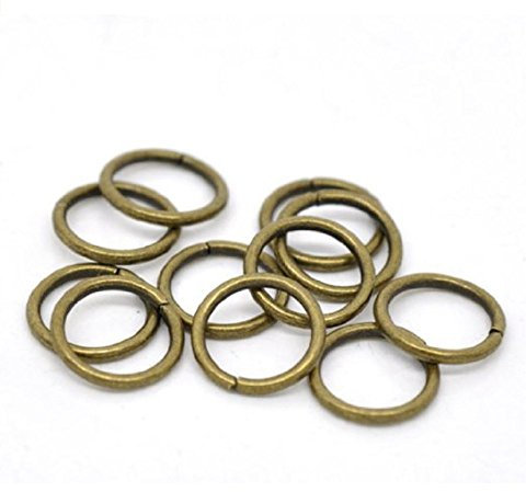 Top Qualität Antik Bronze Jump Ring 4 mm 6 mm 8 mm 12 mm (Sie Plektrum Größe) 12mm
