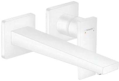hansgrohe Wasserhahn Metropol, Unterputz Armatur für Wandmontage, Auslauf 22,5 cm, Mattweiß