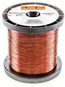 Kupferlackdraht W210 Ø 0,15 mm 1 kg, ca. 6000m - CU Lackdraht Grad 2 CUL Kupferdraht Gewicht 1 Kilogramm Durchmesser 0,15 Millimeter Wickeldraht Kupfer Draht nach IEC 60317-13