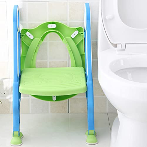 Kinder Toilettensitz mit Treppe, Töpfchentrainer Töpfchen Toiletten-Trainer Töpfchen Kinder-Toilettensitz mit Leiter Töpfchen Sitz für 1-7 jährige Jungen und Mädchen