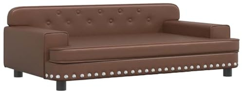 vidaXL Hundebett Braun 90x53x30 cm Kunstleder