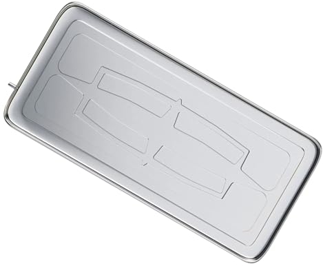 DJJYCTNM Air Conditioner Drain Pan Kit, Stainless Steel Condensate Drain Pad Air Conditioner Water Drip Tray with Mounting Bracket, for Universal Split Air Conditioner Heat Pump Systems (Size : 5-6P