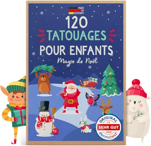 Famifidus 120 Kinder Tattoos hautfreundlich und Dermatologisch SEHR GUT | Die Kindertattoos sind Made in Germany, langanhaltend und leicht zu entfernen. Tattoos als Geschenk für Mädchen und Jungen.