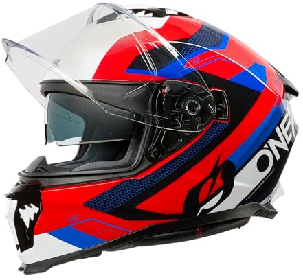 O'NEAL Challenger Helm EXO Schwarz/Weiß/Rot/Blau M | Beschlaghemmend
