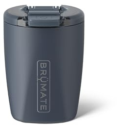 BrüMate Rocks 12oz Insulated Lowball Whiskey Tumbler, Nightfall Blue | 100% Leakproof Locking Lid, Insulated Stainless Steel Whiskey Glass, Perfect for At Home Camping or Travel, BPA-Free