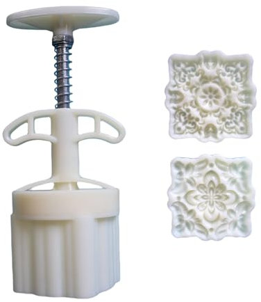ROYJJ Flower Dessert Press Molds Cookie Stamps Chinese MidAutumn Dessert Maker Decorating Tool for Making Cookie