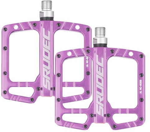 Holdes aluminiumpedaler, 3-lagerpedaler | Racercykelpedaler, halkfri aluminiumpedal med 3 förseglade lager, bred paltform och lätt cykelpedal