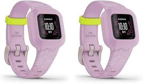 Garmin vívofit jr. 3 - Bracelet connectée pour Enfants, Rose, Âge 6+ (Lot de 2)
