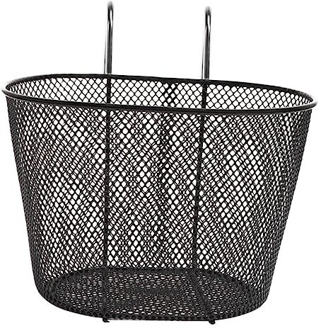 Toyvian Cestino Bici Sospeso in Ferro Resistente con Grande capacità Facile da Montare sul Manubrio Adatto per Ragazzi Ragazze e Adulti per Gite Leggere Senza Carichi Pesanti